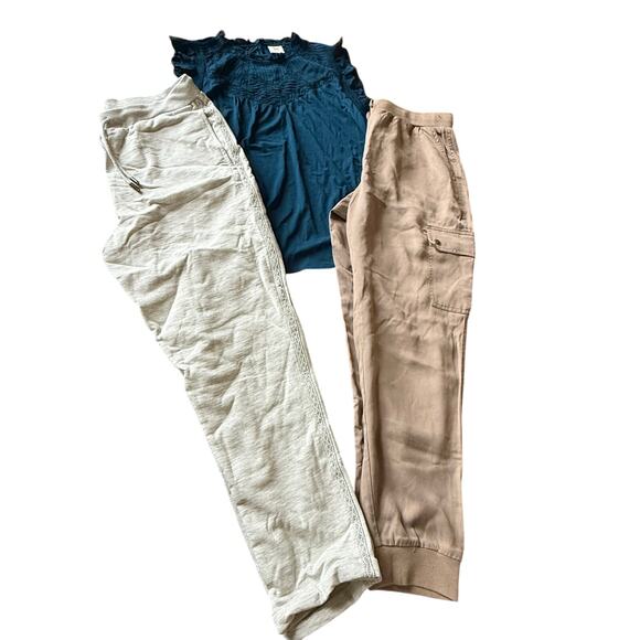 Good Hart Other - Lot of 3 Good Hart Women Matilda Jane Cargo Joggers Top M Lyocell Casual Utility